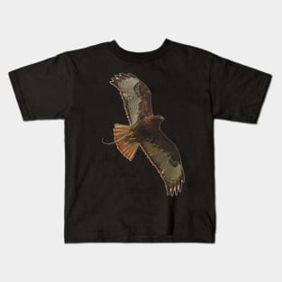 Red Tailed Hawk with Snake Kids T-Shirt